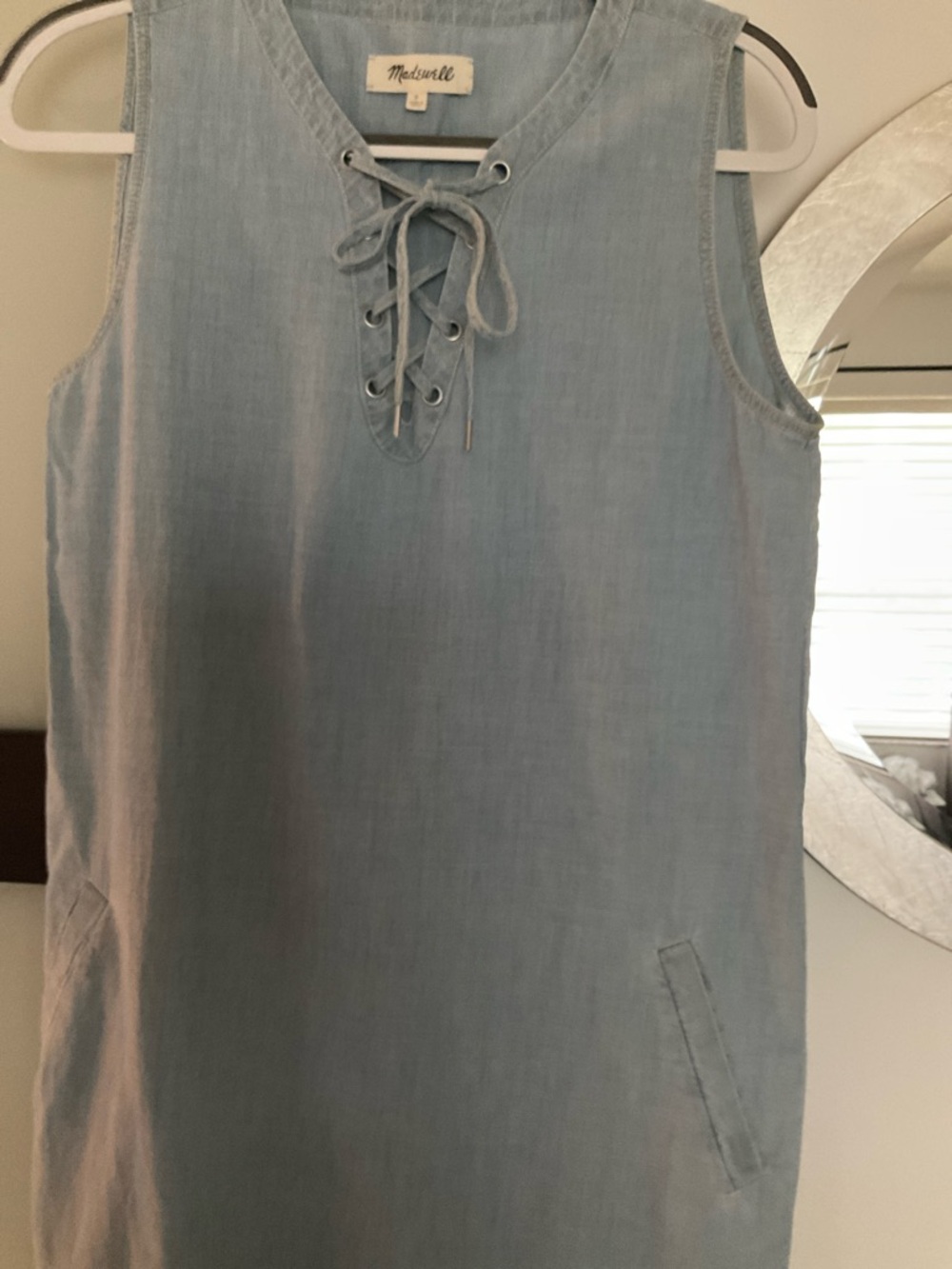 Madewell Chambray Tank Dress